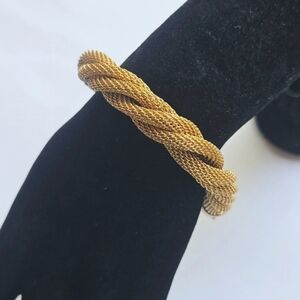 Vintage Anne Klein Gold Mesh Bracelet